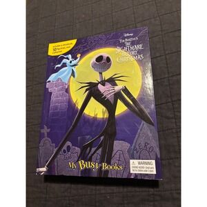 Disney Nightmare Before Christmas My Busy Books Storybook 10 Figures‎ Playmat